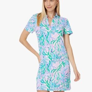 Lilly Pulitzer UPF 50+ Dune Dress in Multi Seacret Escape Size XL